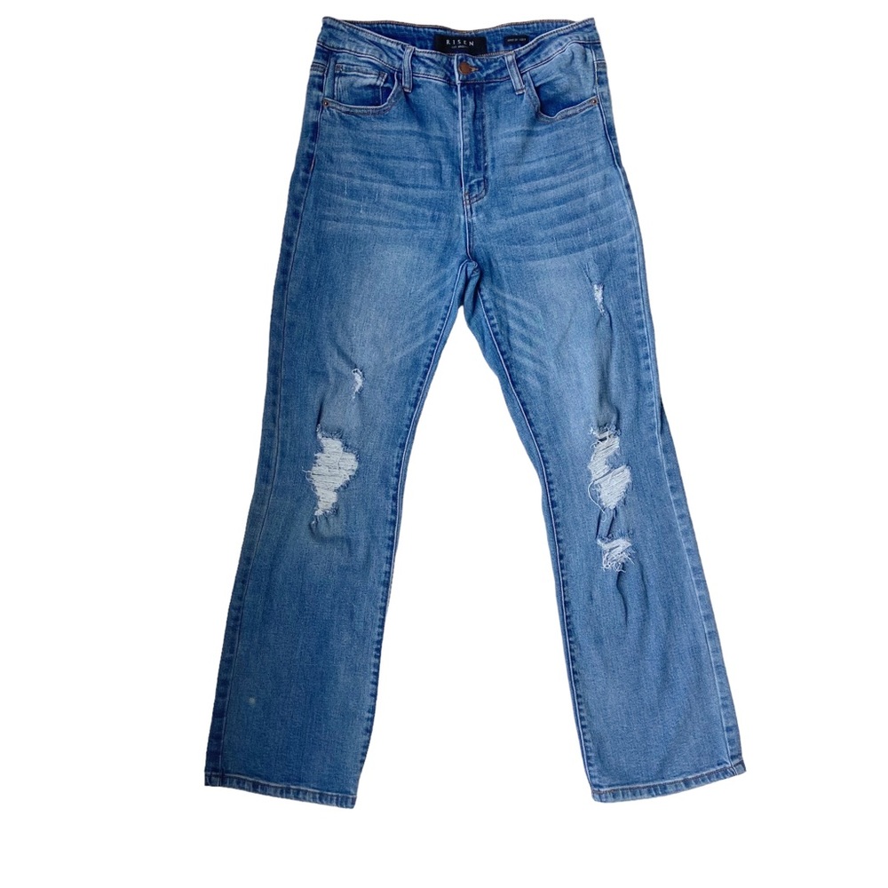 Risen Los Angeles distressed jeans, medium wash, women’s size 29 9